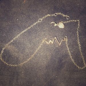 Charming Charlie heartbeat necklace